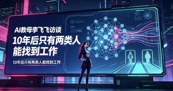 AI教母李飞飞访谈，10年后只有两类人能找到工作