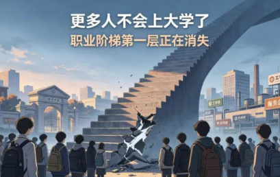 更多人不会上大学了，职业阶梯第一层正在消失